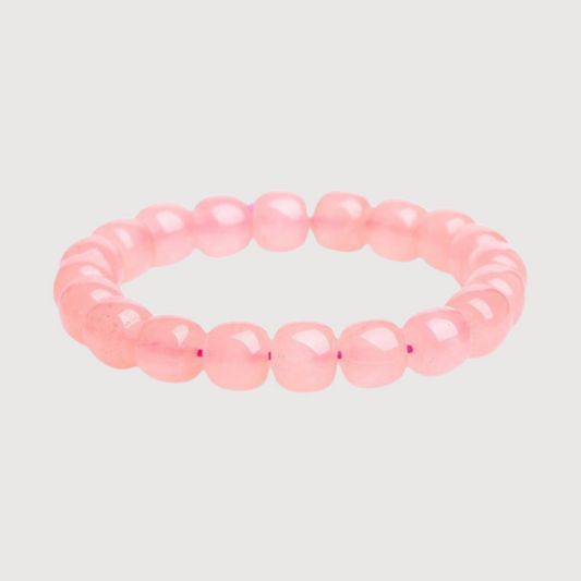 LOVE--Rose Quartz Bracelet