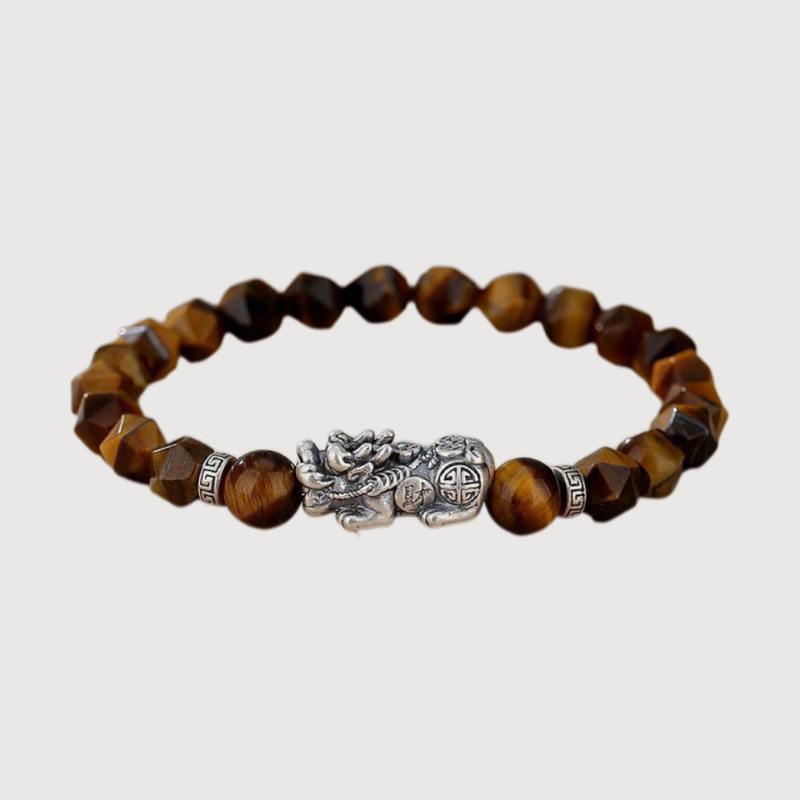 Wealth&Courage--Tiger-Eye Pi Xiu Bracelet