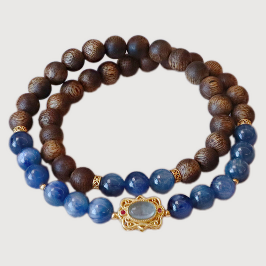 Spirituality&Health--Kyanite Aquilaria Bracelet