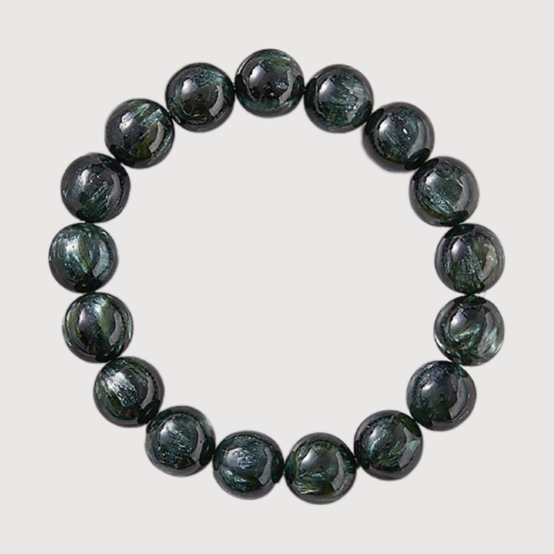 HOPE--SERAPHINITE CRYSTAL BEADED BRACELET