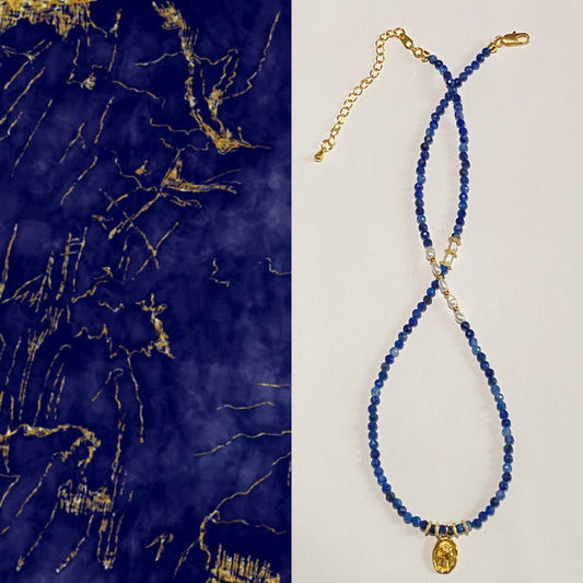 Blove Kyanite Necklace-- Wisdom·Courage·Love·Wealth·Improved communication