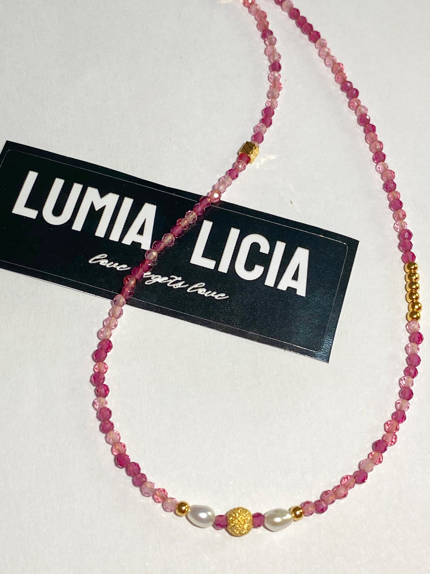 Tourmaline Necklace--Energy·Vitality·Inspiration·Wealth·Positivity·Romantic Love