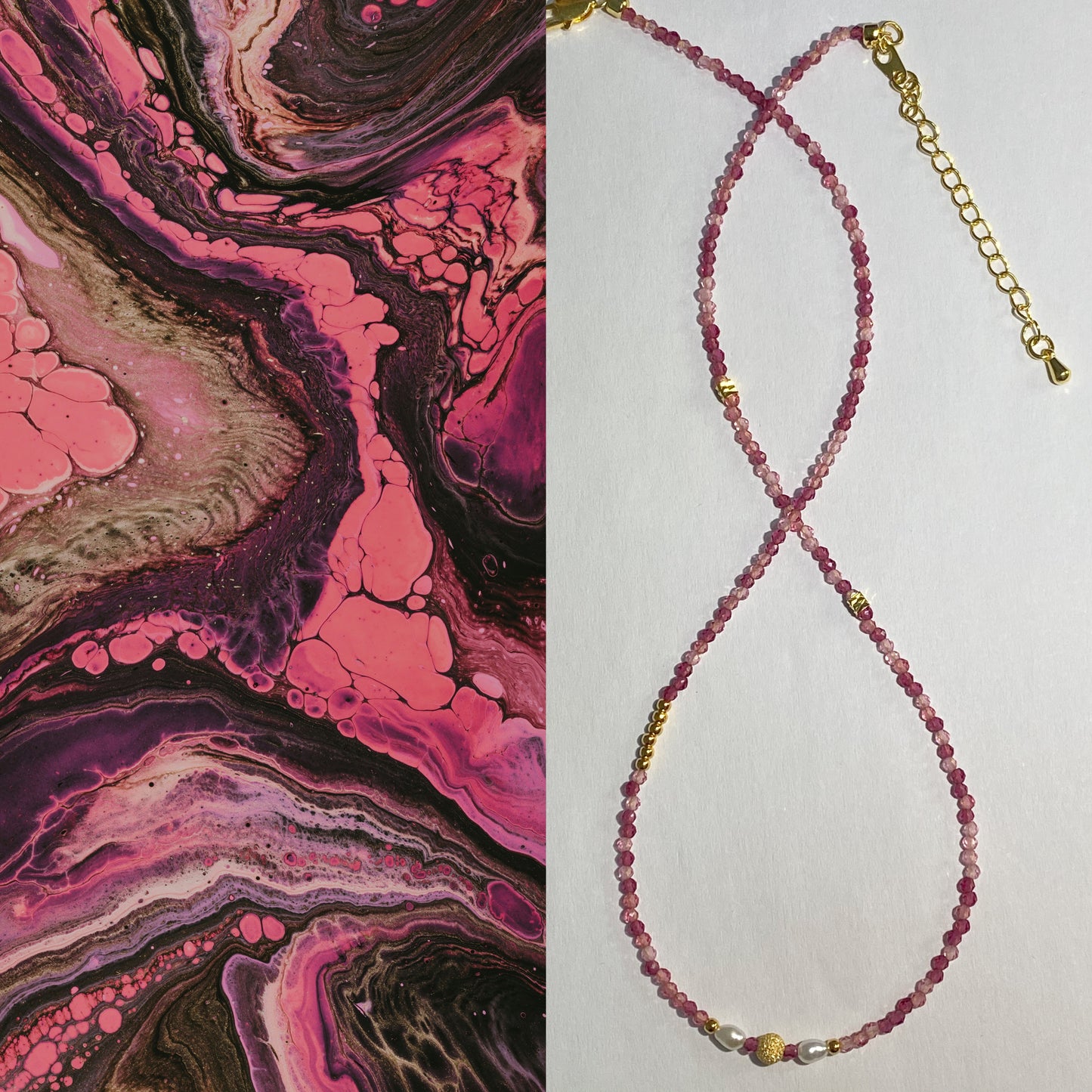 Tourmaline Necklace--Energy·Vitality·Inspiration·Wealth·Positivity·Romantic Love