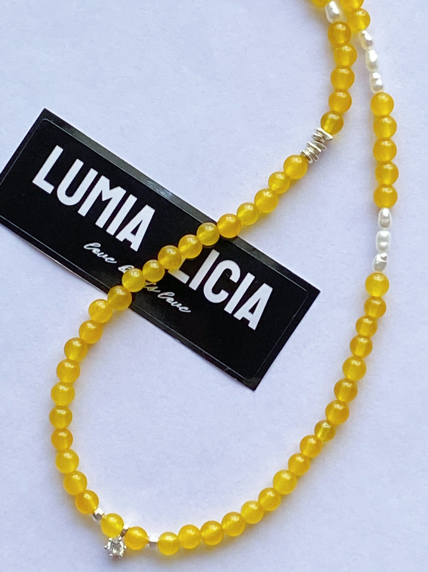 Yellow Chalcedony Necklace--Healing·Balance·Charm·Wealth·Fortune·Inner Peace·Confidence