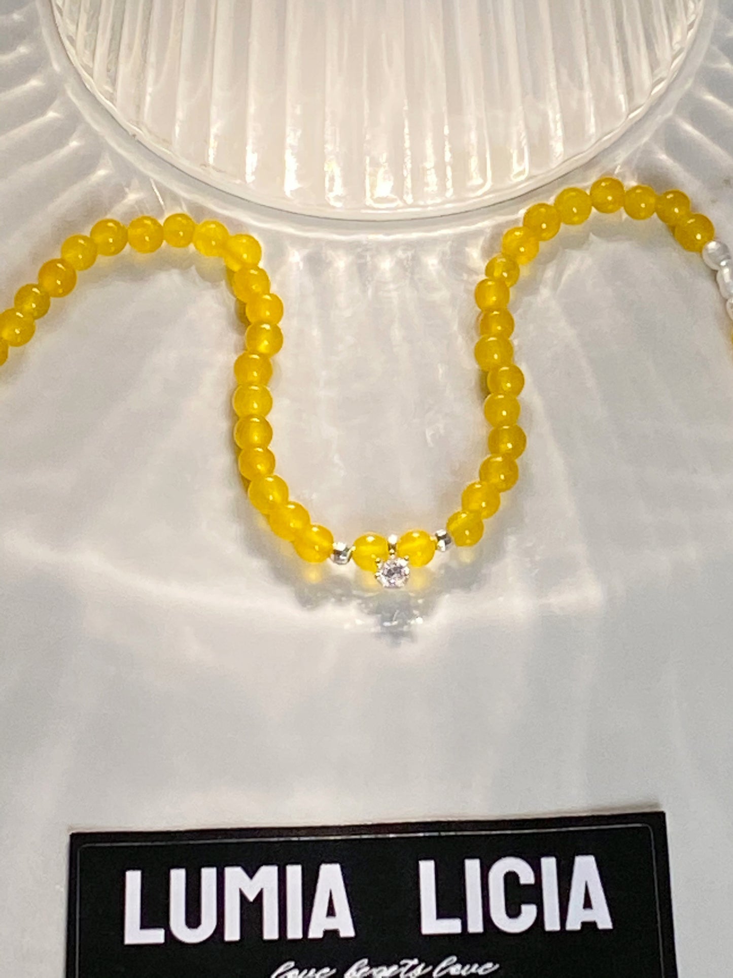 Yellow Chalcedony Necklace--Healing·Balance·Charm·Wealth·Fortune·Inner Peace·Confidence