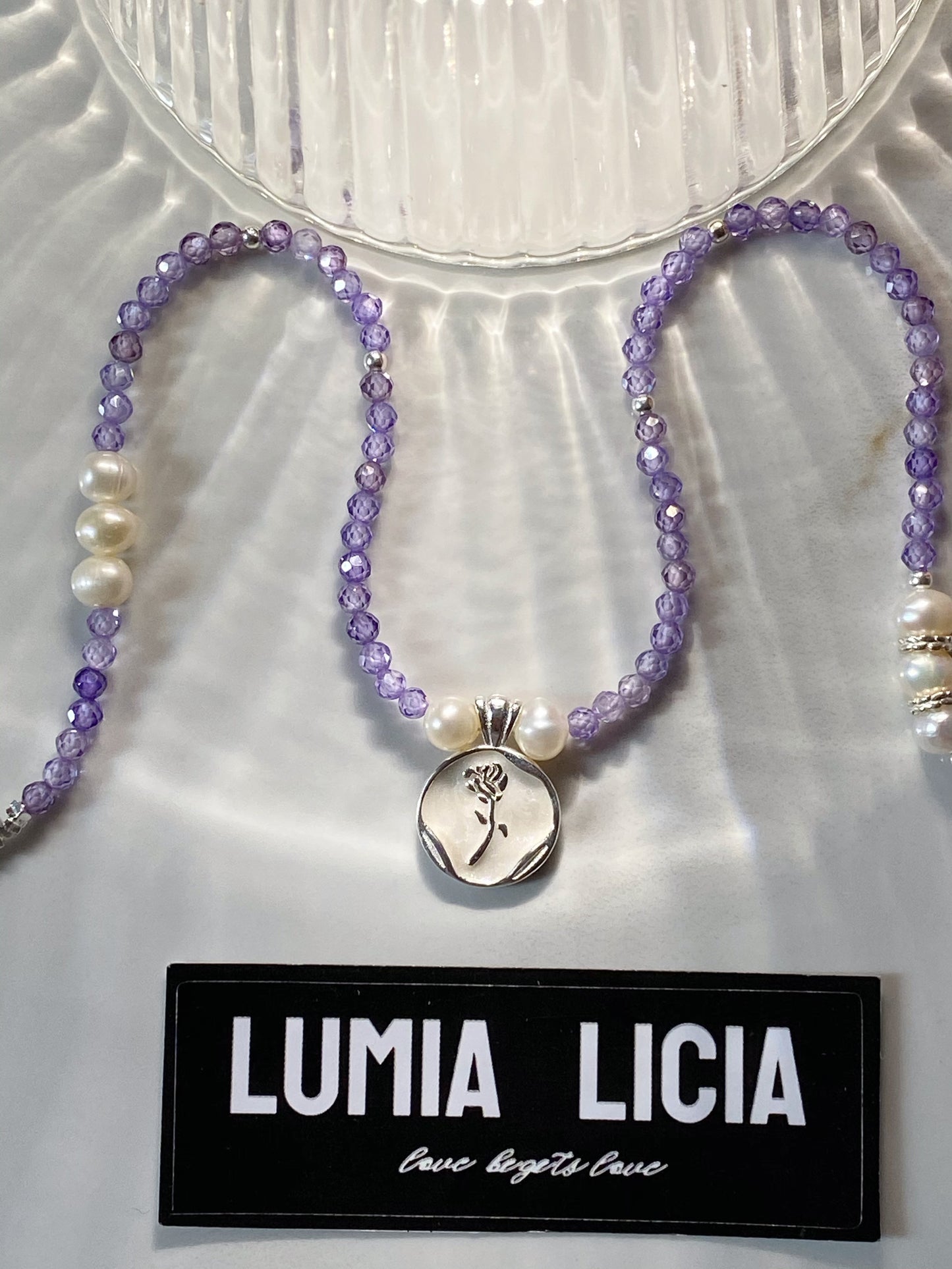 Purple Spinel Necklace-- Spirit ·Wisdom·Intuition· Insight·Bringing Inner Peace·Charm·Confidence