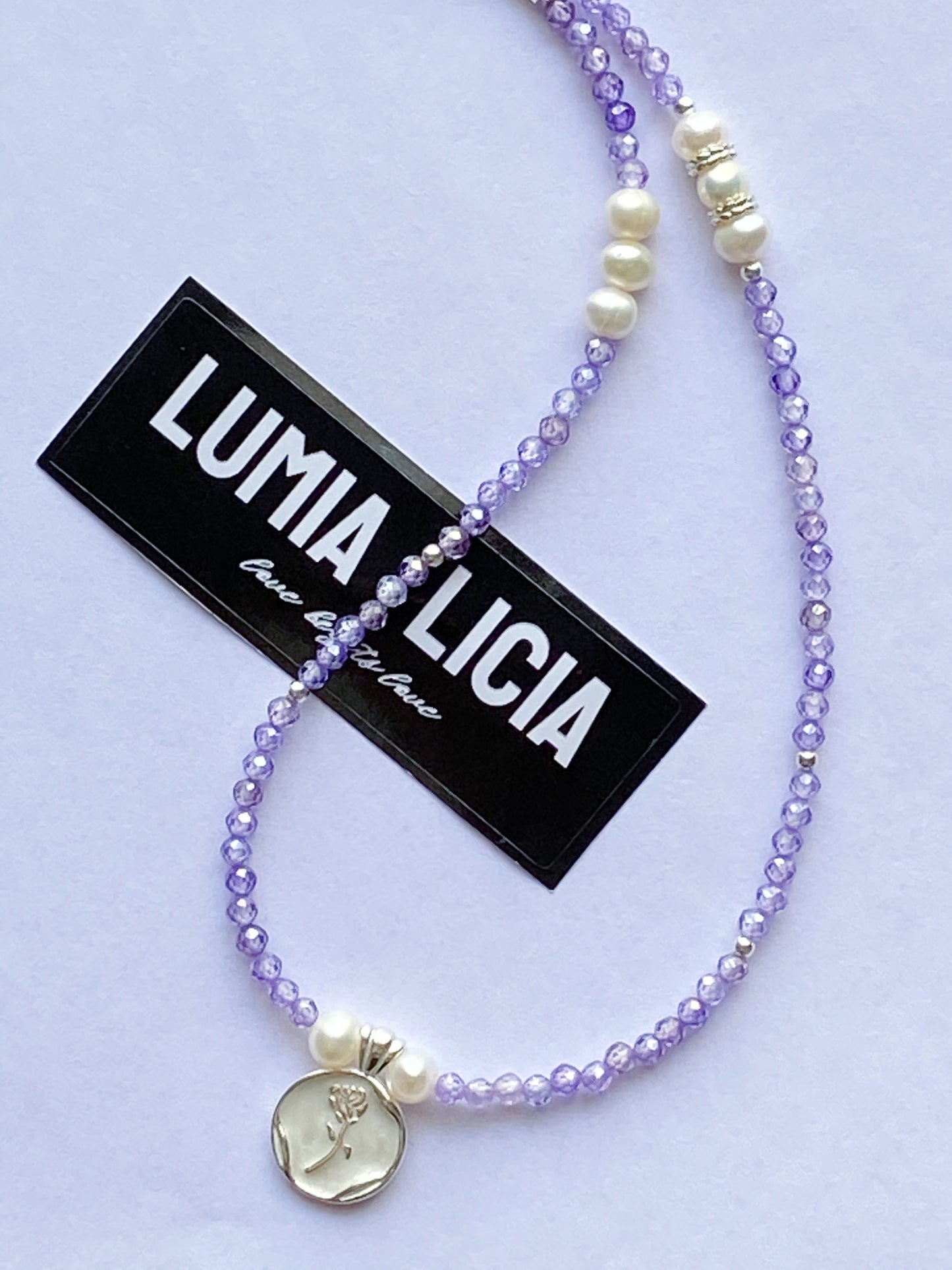 Purple Spinel Necklace-- Spirit ·Wisdom·Intuition· Insight·Bringing Inner Peace·Charm·Confidence