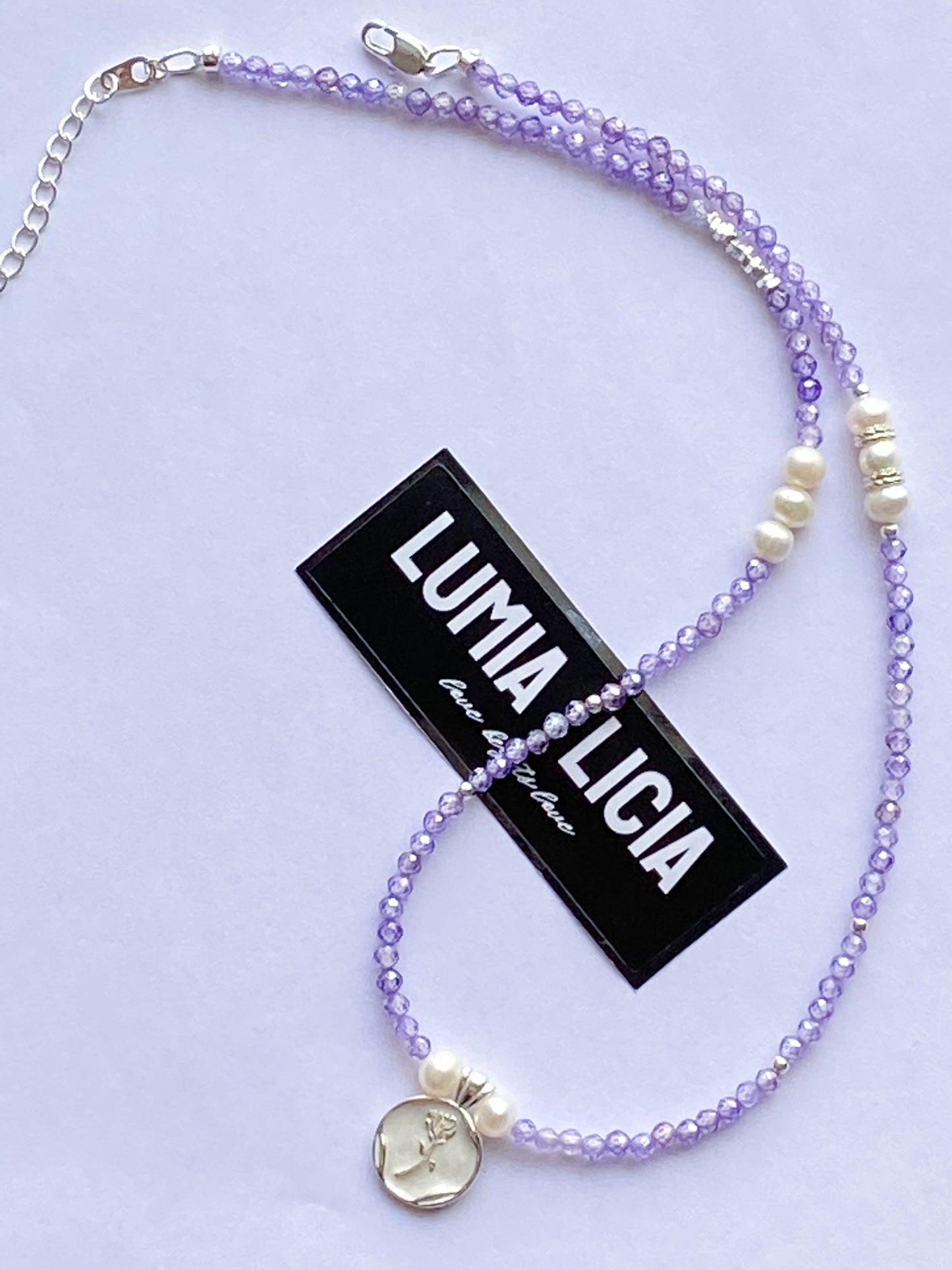 Purple Spinel Necklace-- Spirit ·Wisdom·Intuition· Insight·Bringing Inner Peace·Charm·Confidence