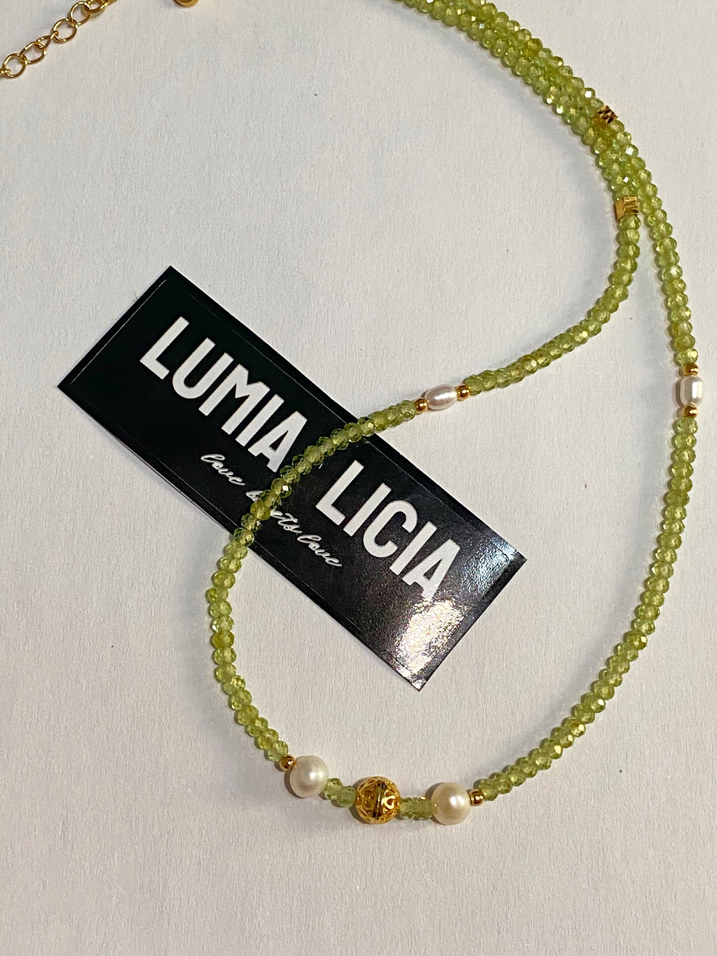 Olivine Necklace-- Inner Peace ·Positive Energy·Balance Emotions·Inspiration·Creativity·Wealth