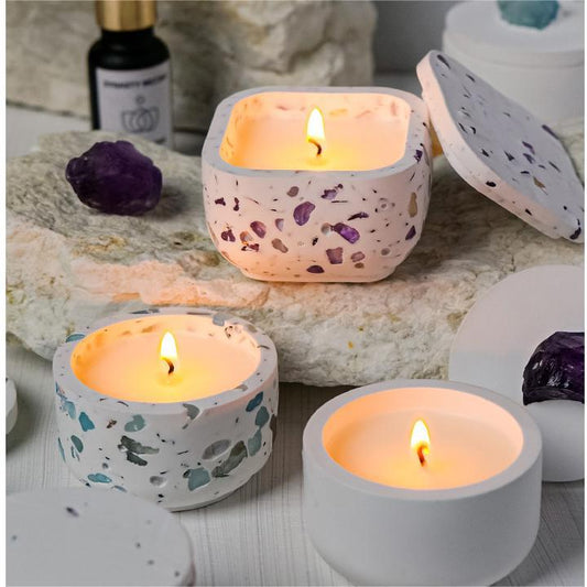 Dream of Crystal -  Energy Gypsum Cup Candle