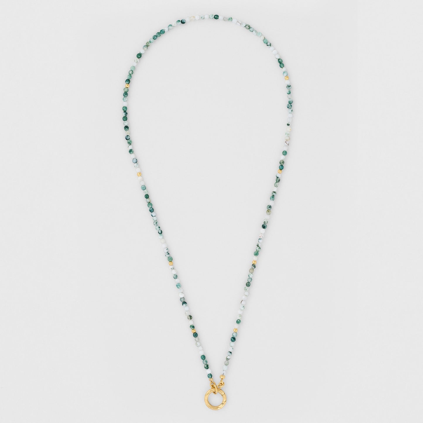 Wealth&Health&Spirituality--Moss Agate Necklace