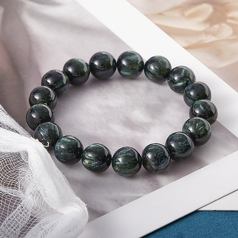 HOPE--SERAPHINITE CRYSTAL BEADED BRACELET