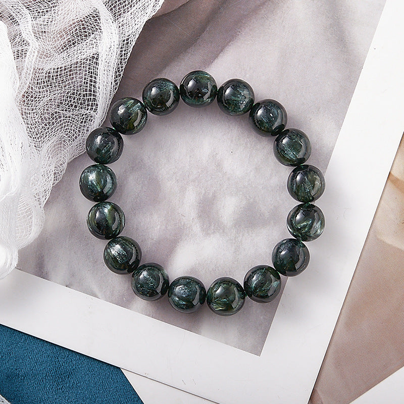 HOPE--SERAPHINITE CRYSTAL BEADED BRACELET