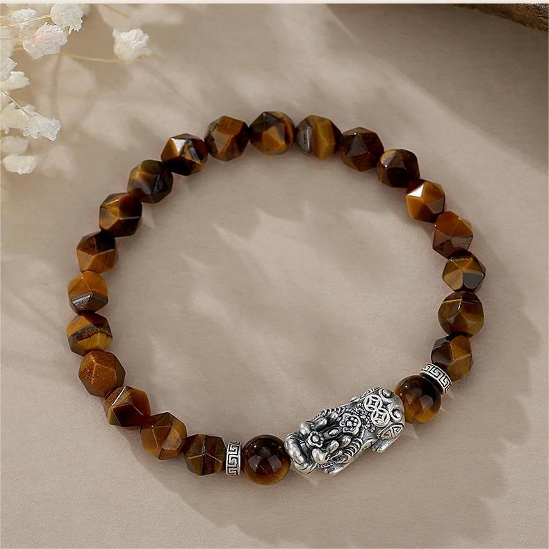 Wealth&Courage--Tiger-Eye Pi Xiu Bracelet