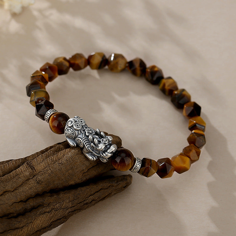 Wealth&Courage--Tiger-Eye Pi Xiu Bracelet