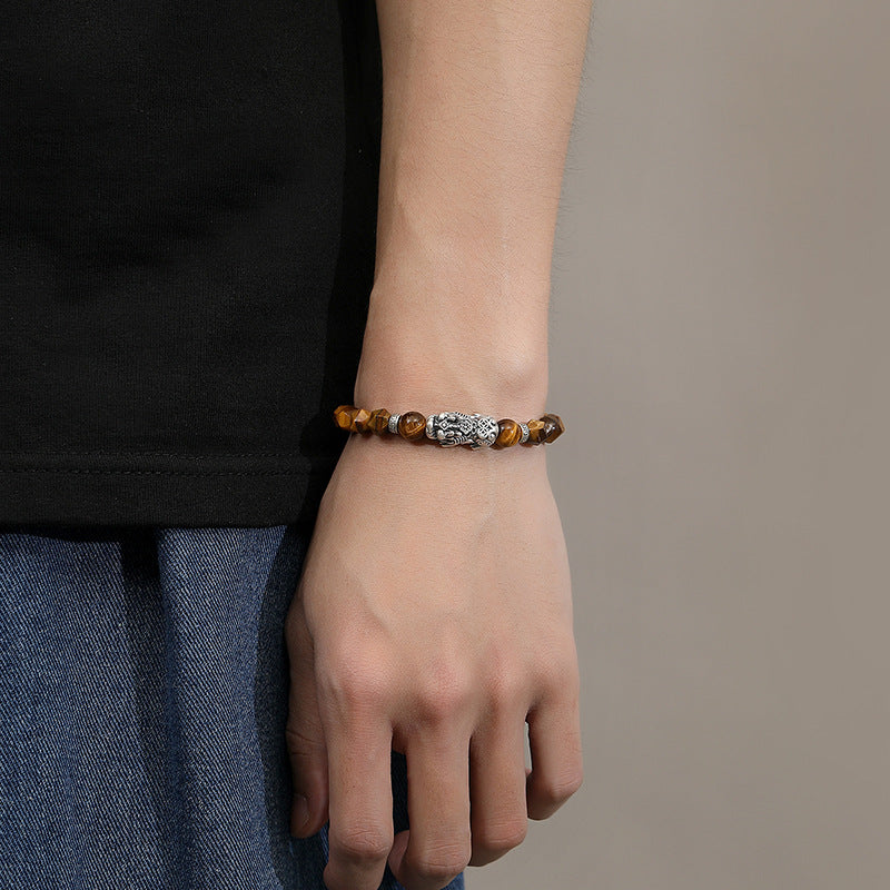 Wealth&Courage--Tiger-Eye Pi Xiu Bracelet