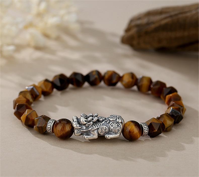 Wealth&Courage--Tiger-Eye Pi Xiu Bracelet