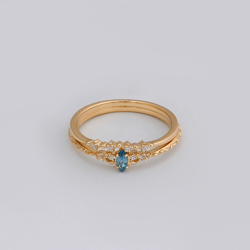 HOPE--TOPAZ STACK RING