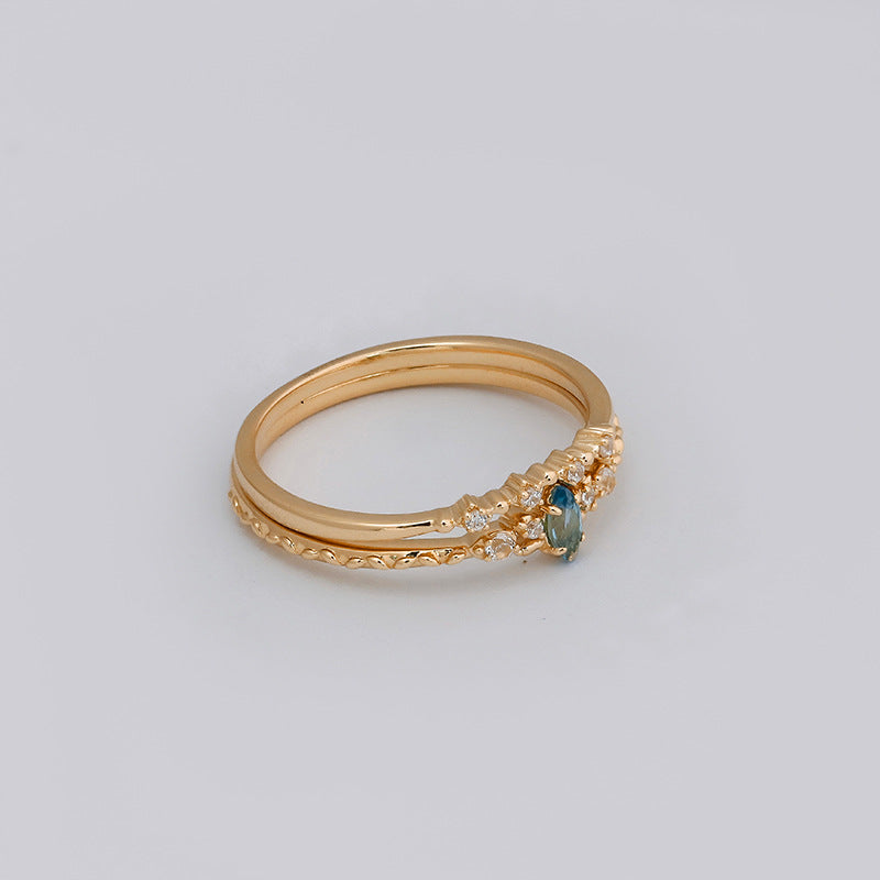 HOPE--TOPAZ STACK RING