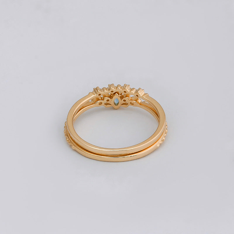 HOPE--TOPAZ STACK RING