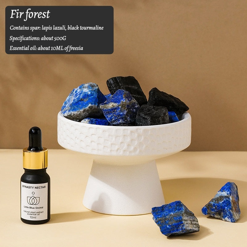 Natural Crystal Rough Stone Fire-Free Aromatherapy Essential Oil Diffuser Stone