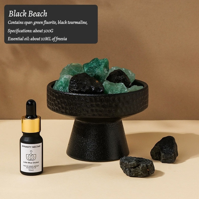 Natural Crystal Rough Stone Fire-Free Aromatherapy Essential Oil Diffuser Stone