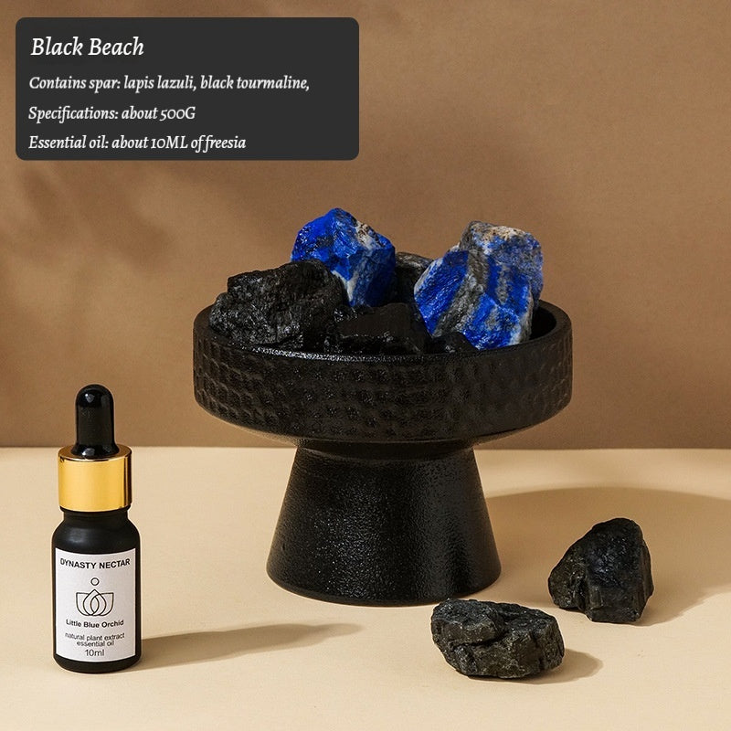 Natural Crystal Rough Stone Fire-Free Aromatherapy Essential Oil Diffuser Stone